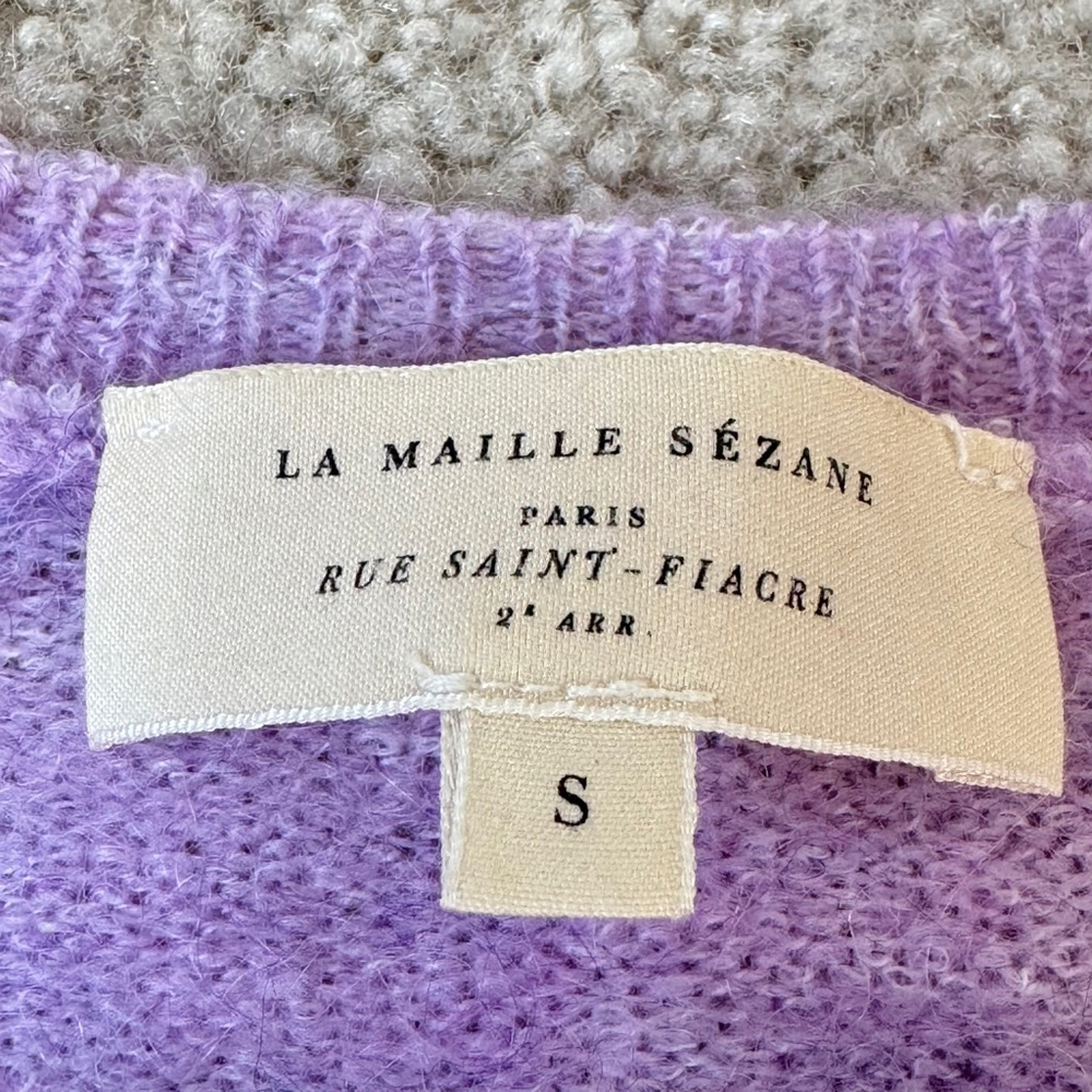 Sézane Leon sweater in lilac, Small - Picture 7 of 9